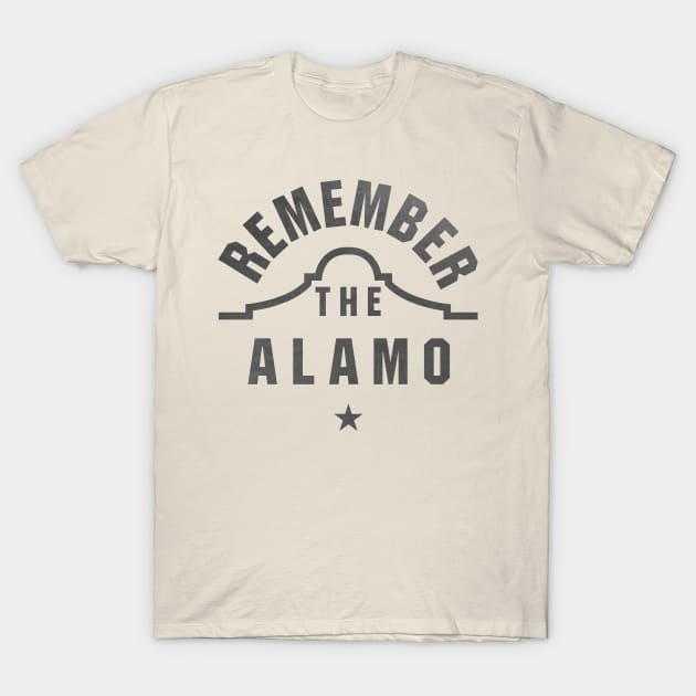 Remember the Alamo Texas Design T-Shirt by stayfrostybro